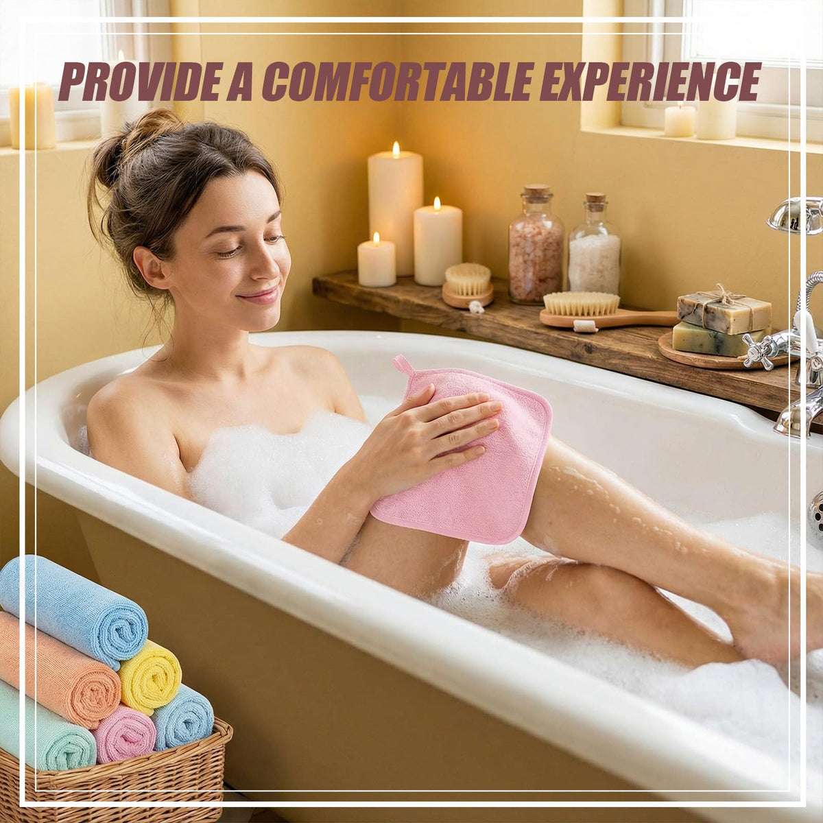 Tudomro macaron color washcloths brighten your shower routine.