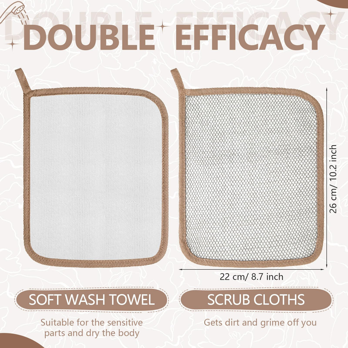 Tudomro soft side for gentle drying on sensitive areas.