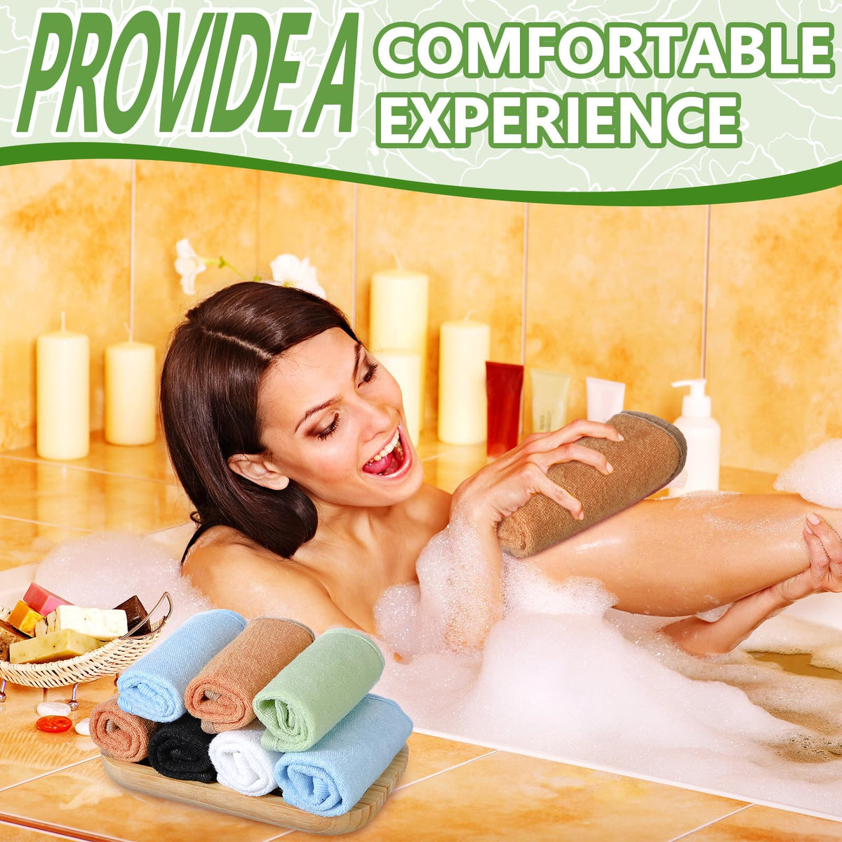 Tudomro washcloth quick drying material helps prevent odor after use.