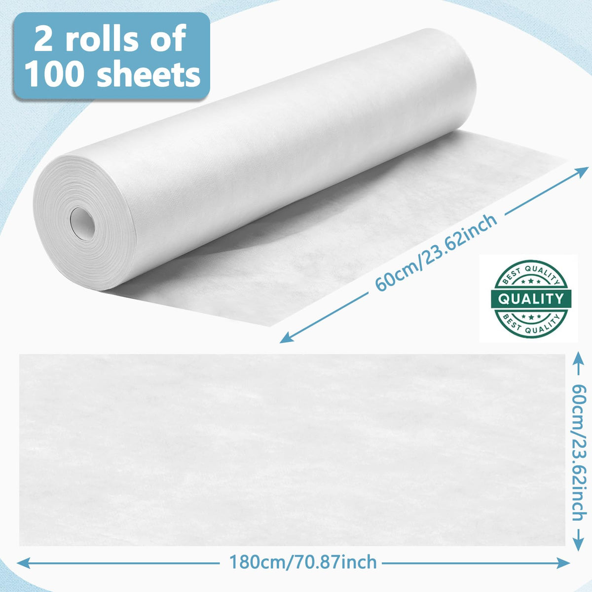 Tudomro waterproof massage table paper protects surfaces during treatments