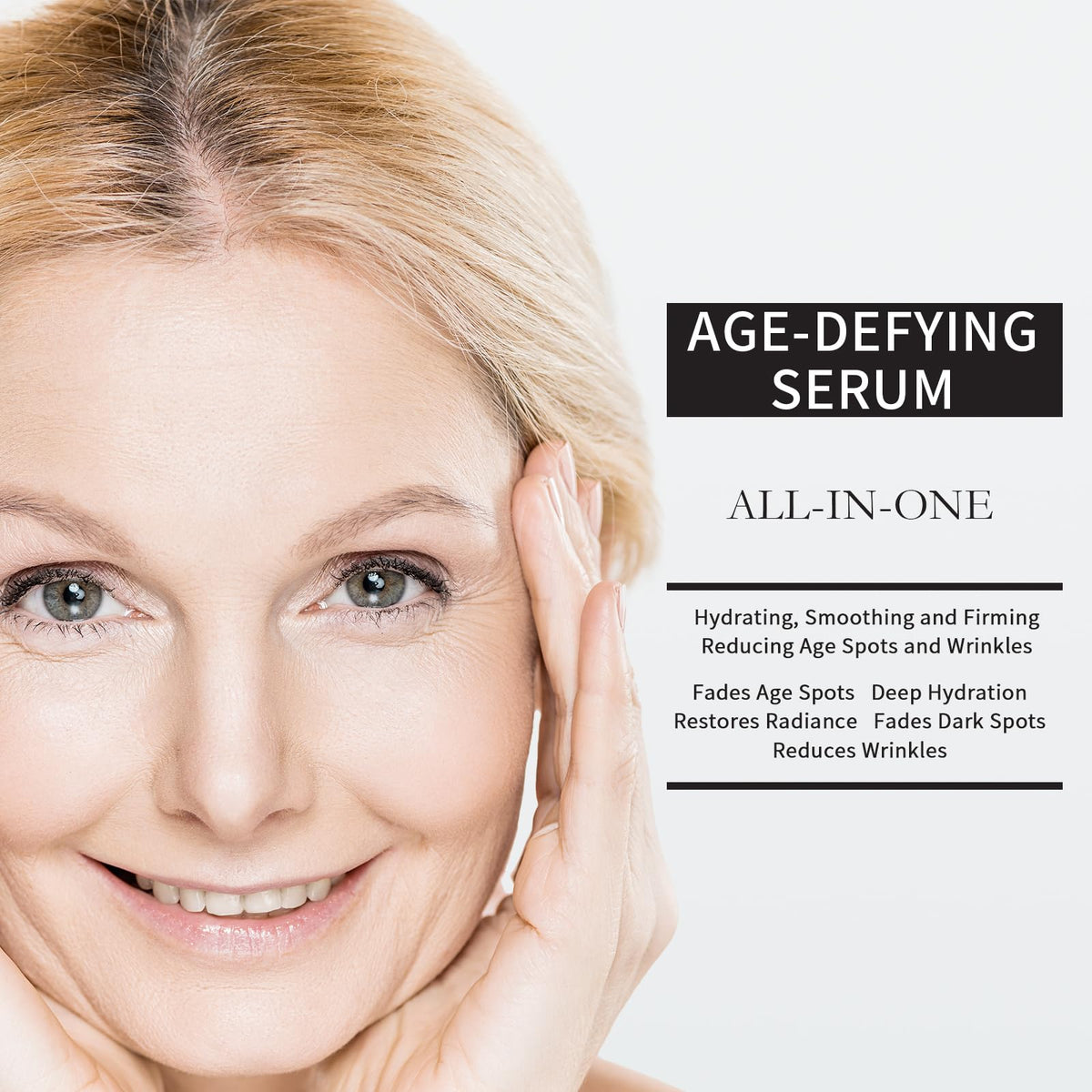 TUJHG Vitamin C Retinol Serum dropper applying a precise dose for even coverage.