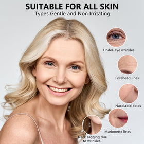 TUJHG Serum texture swirl showing lightweight, fast-absorbing formula.
