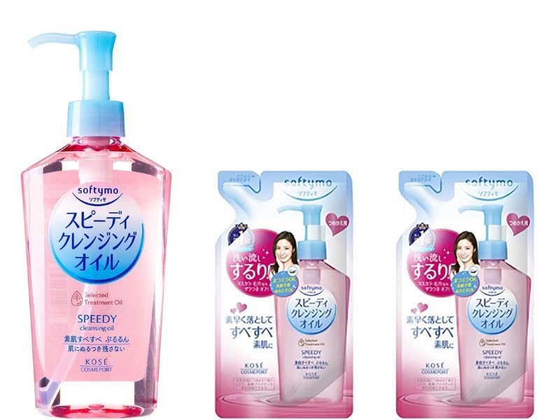 TUKIMA Mussor Kose Softymo cleansing oil pump bottle for fast makeup removal