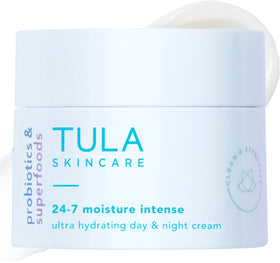 TULA 24-7 Moisture Intense cream travel-size bottle delivering deep hydration on the go.