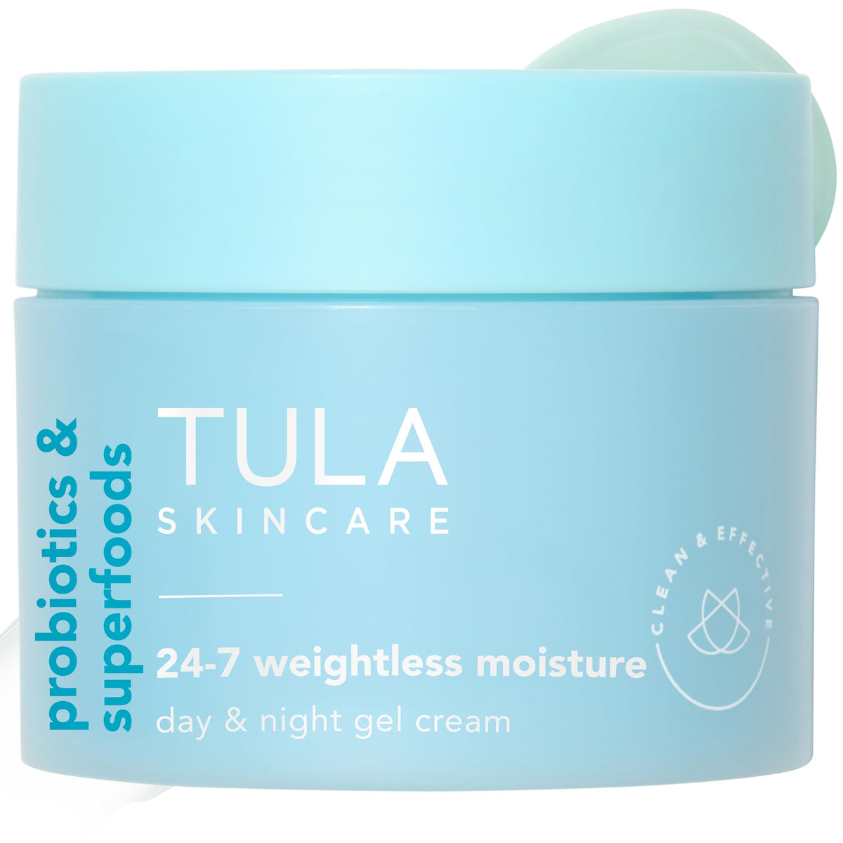 TULA 24-7 Weightless Moisture gel-cream bottle for lightweight hydration