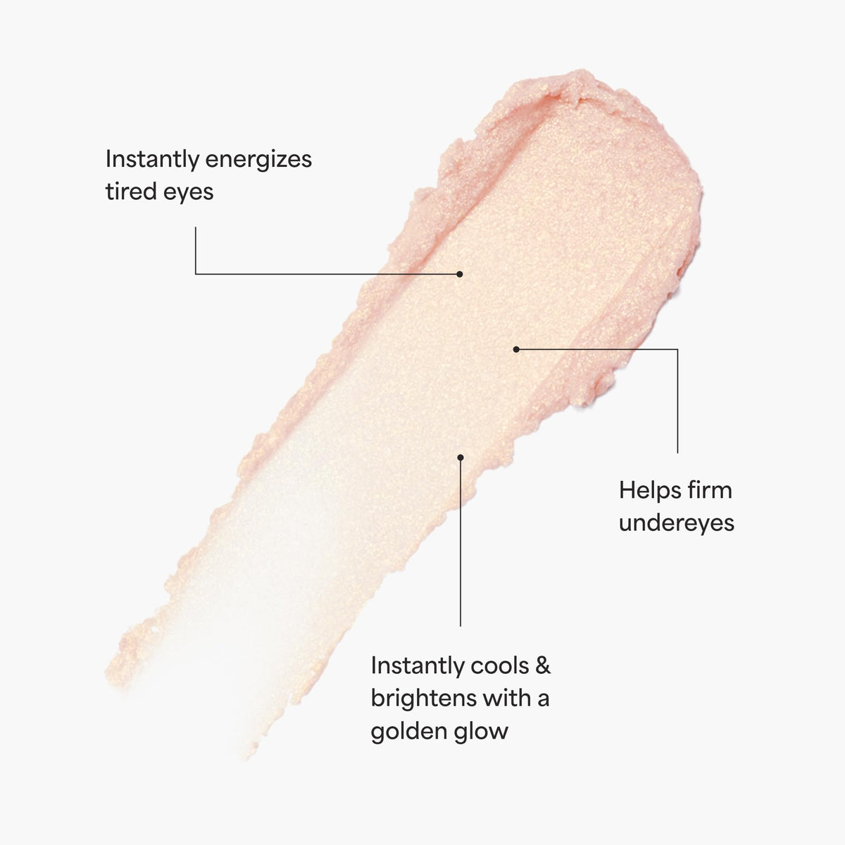 TULA Eye Balm enhances radiance around the eyes with a gentle glow.