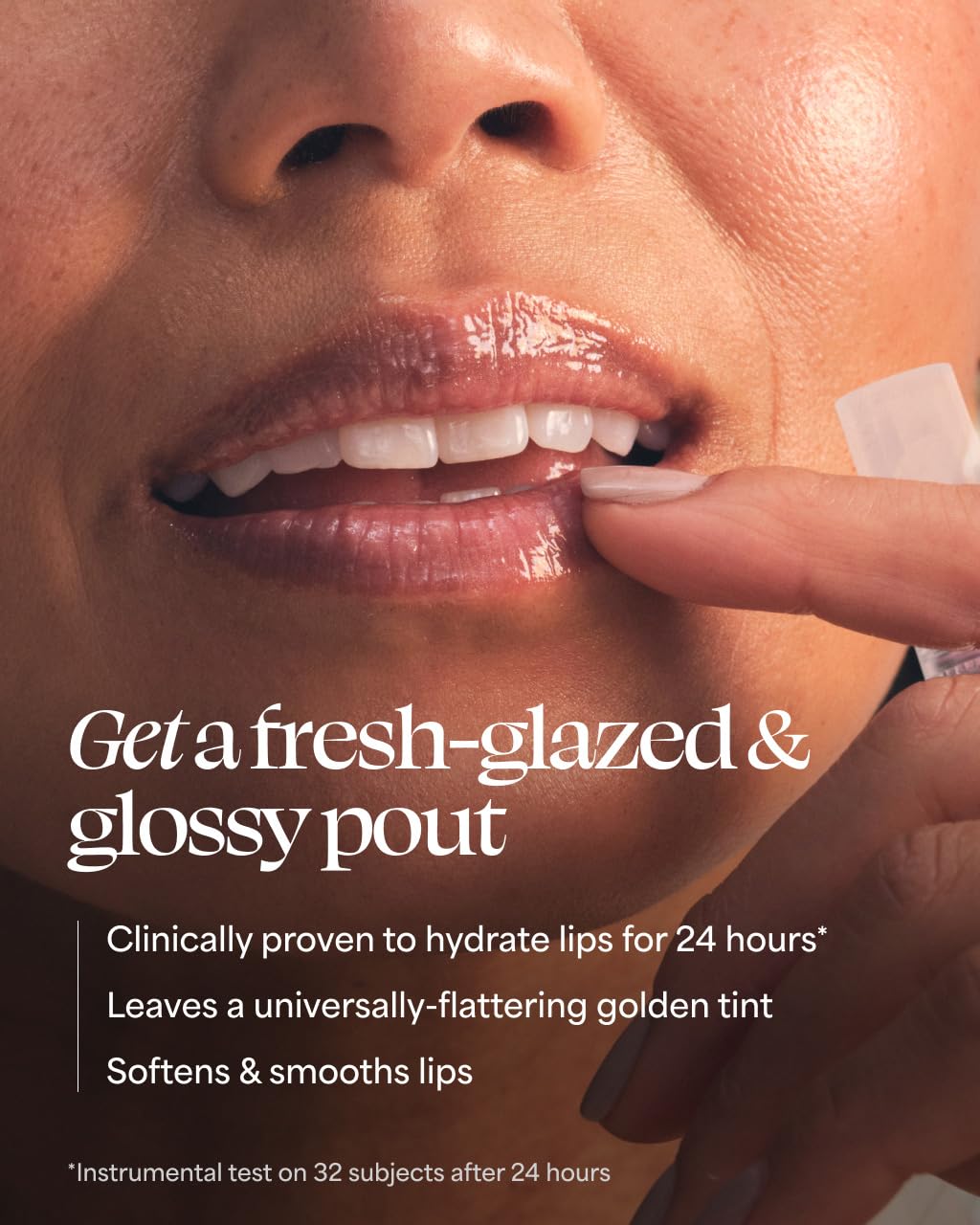 TULA Glaze ingredients concept image featuring hyaluronic acid and peptides.