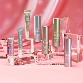 TULA Golden Duo packaging to showcase gifting-ready skincare set.