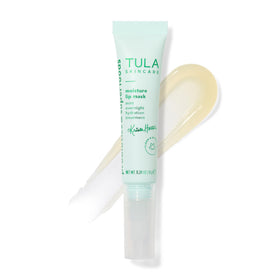 TULA Krista Horton Moisture Lip Mask jar provides deep hydration with peptides and hyaluronic acid