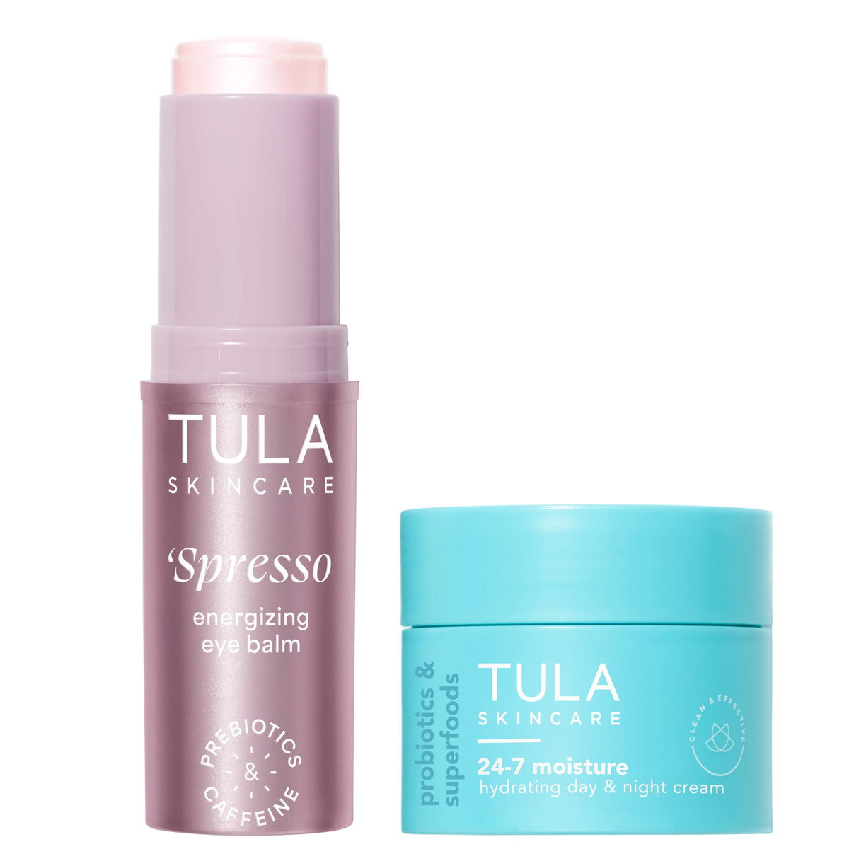 TULA Pink Spresso Eye Balm for a rosy wake around the eyes.
