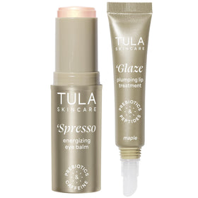 TULA Spresso Eye Balm close-up for instant under-eye glow and cooling relief.