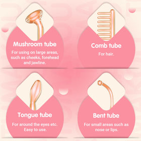 TUMAKOU mushroom tube close-up showing gentle facial stimulation.