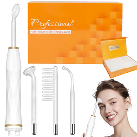 TUMAKOU orange high frequency facial machine front view for home use.