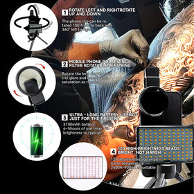 Tumalab Tattoo Light includes USB charging cable for easy power on the go.