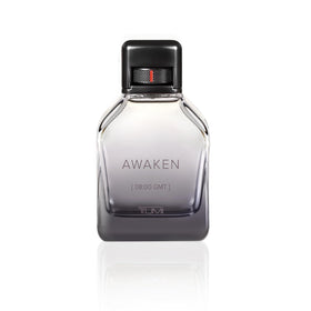 Tumi Awaken cap closeup shows premium bottle design and lasting scent.
