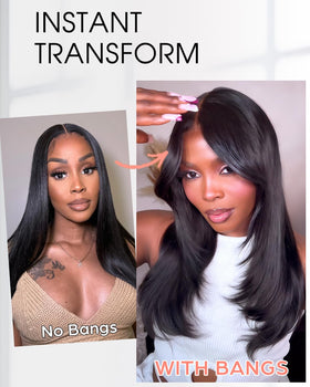 TUNFINE pre-plucked hairline wig for a natural-looking part