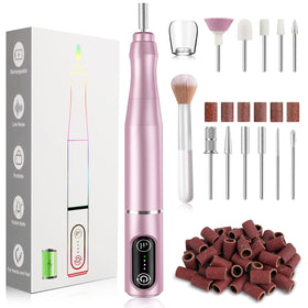 TUOBEO cordless nail drill kit front view, compact and portable for on-the-go nails
