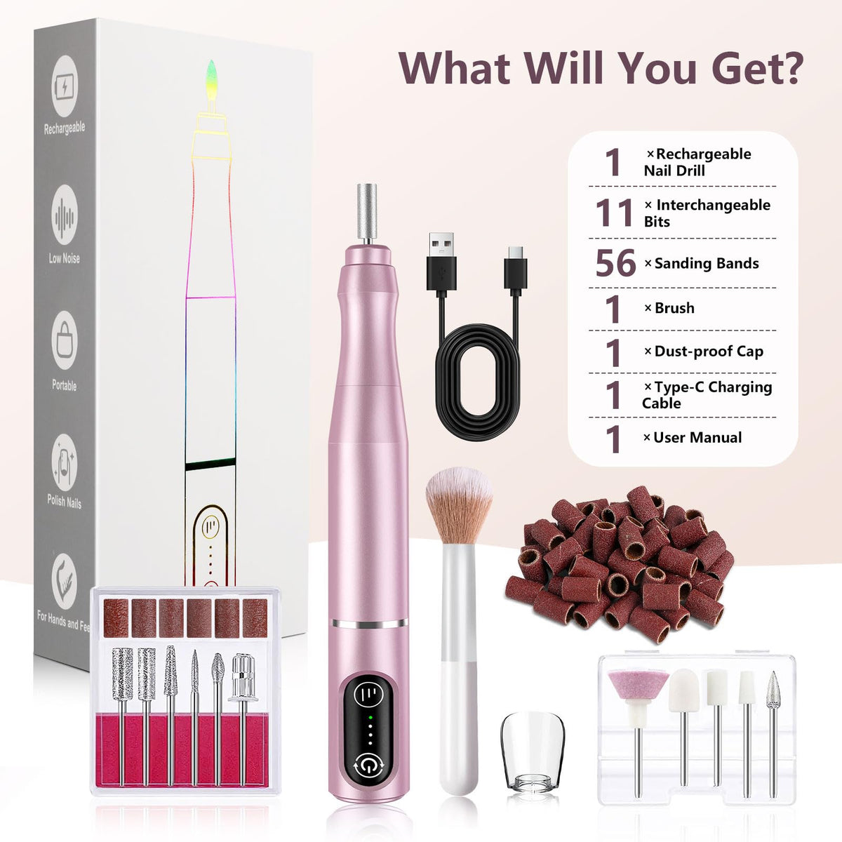 TUOBEO salon to home use, versatile nail care kit