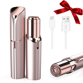 Tuokiy face shaver for women gold front view showing a smooth finish
