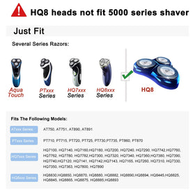 Tuokiy HQ8 heads close-up reveals precision cutting system.