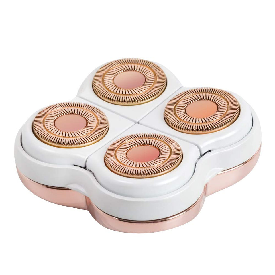 Tuokiy rose gold replacement head for legs hair remover delivers precise results