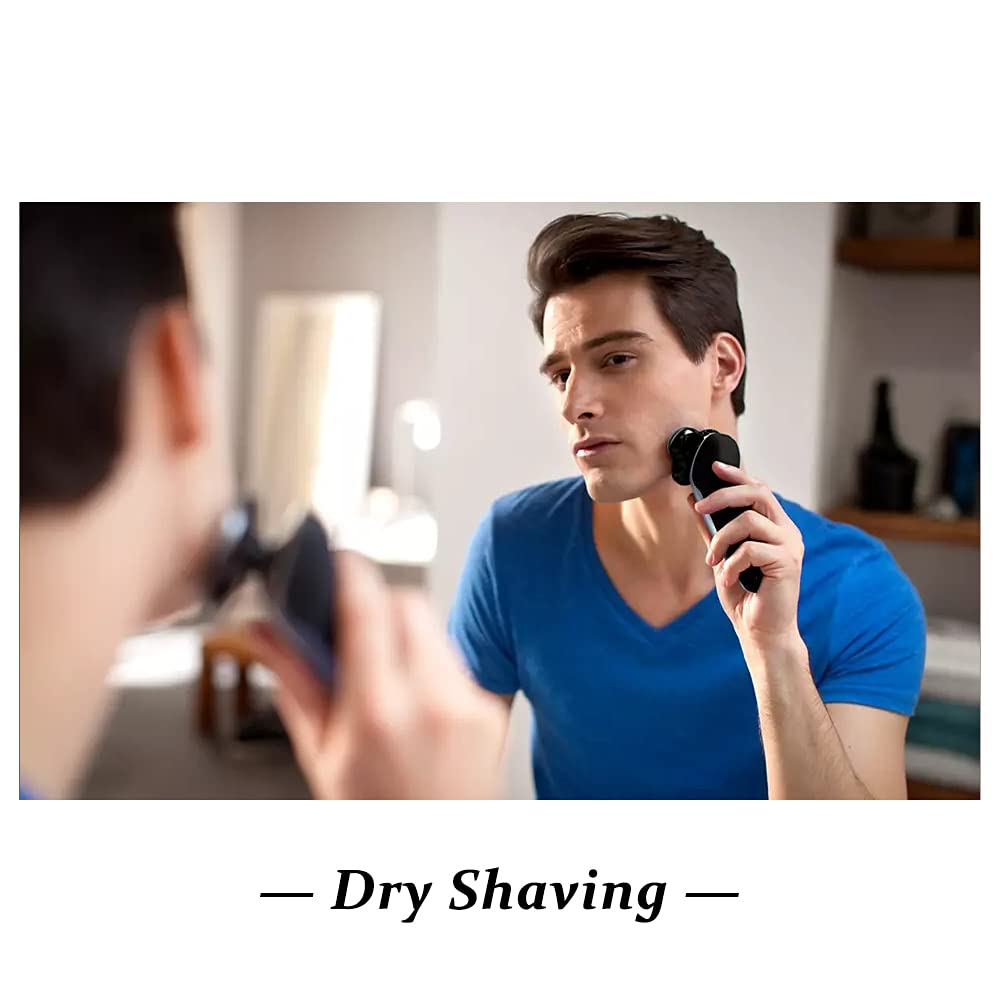 Tuokiy SH30 replacement heads package includes three blades and a cleaning brush for easy upkeep.