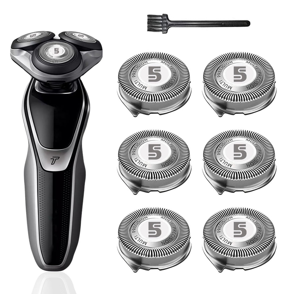 Tuokiy SH50 Philips 5000 series heads close-up for precise grooming.