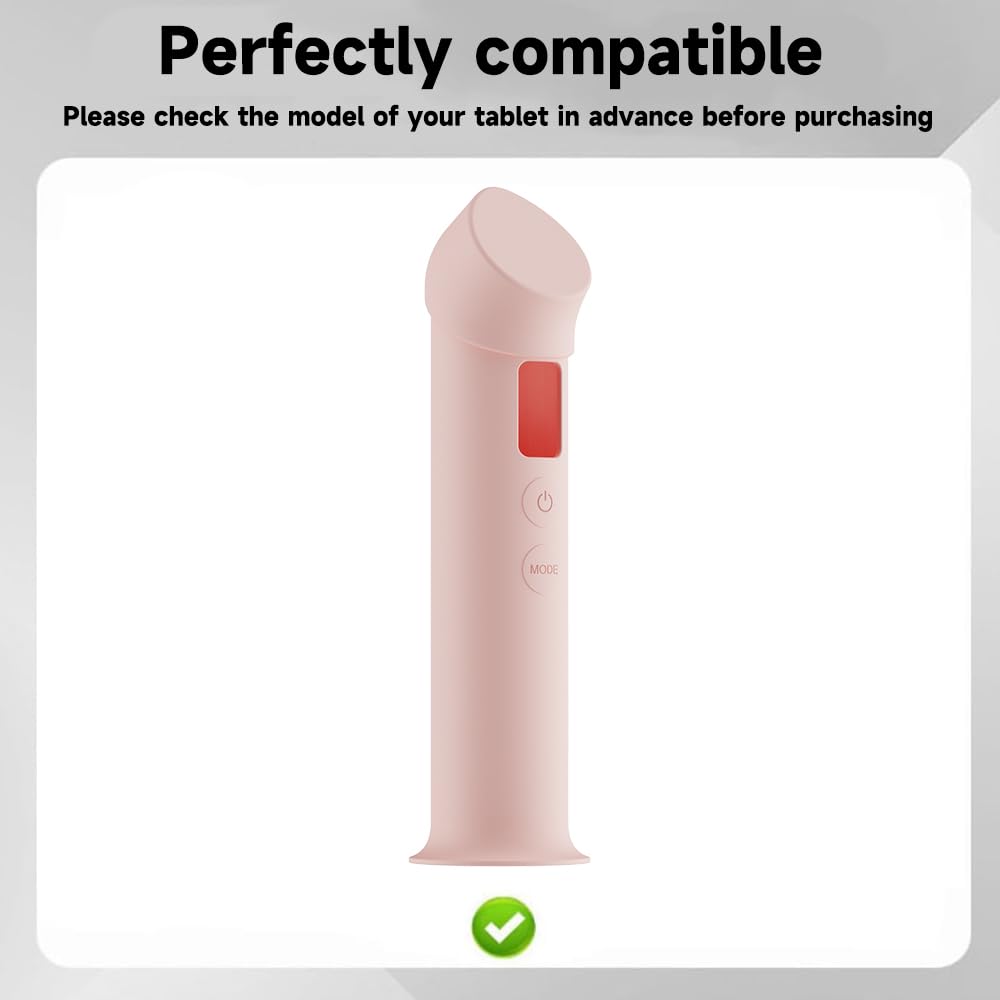 Left-side view of TUOOUT pink case highlighting slim profile and fit.