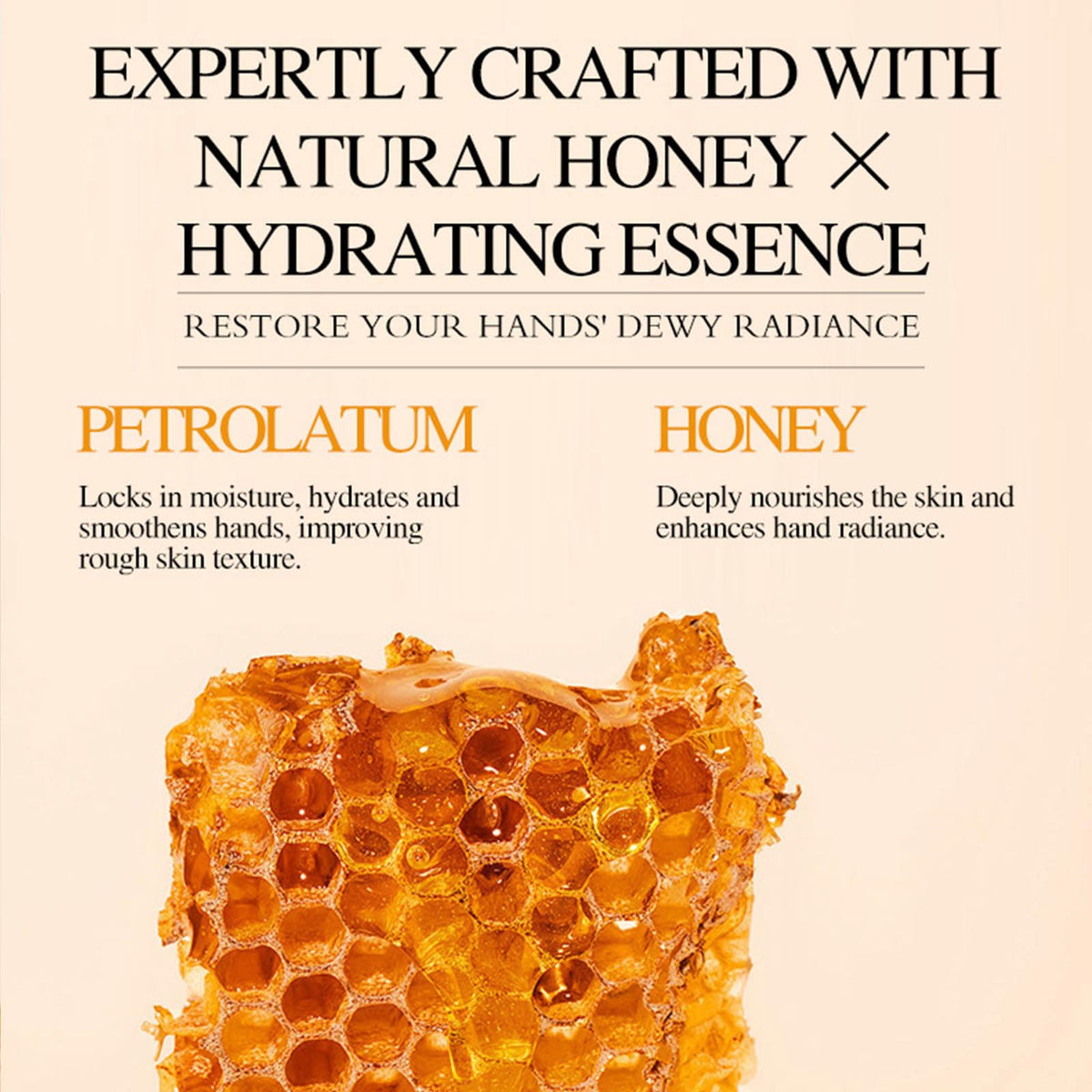TUOSHITONG honey hand cream ingredients feature honey extract for gentle hydration.