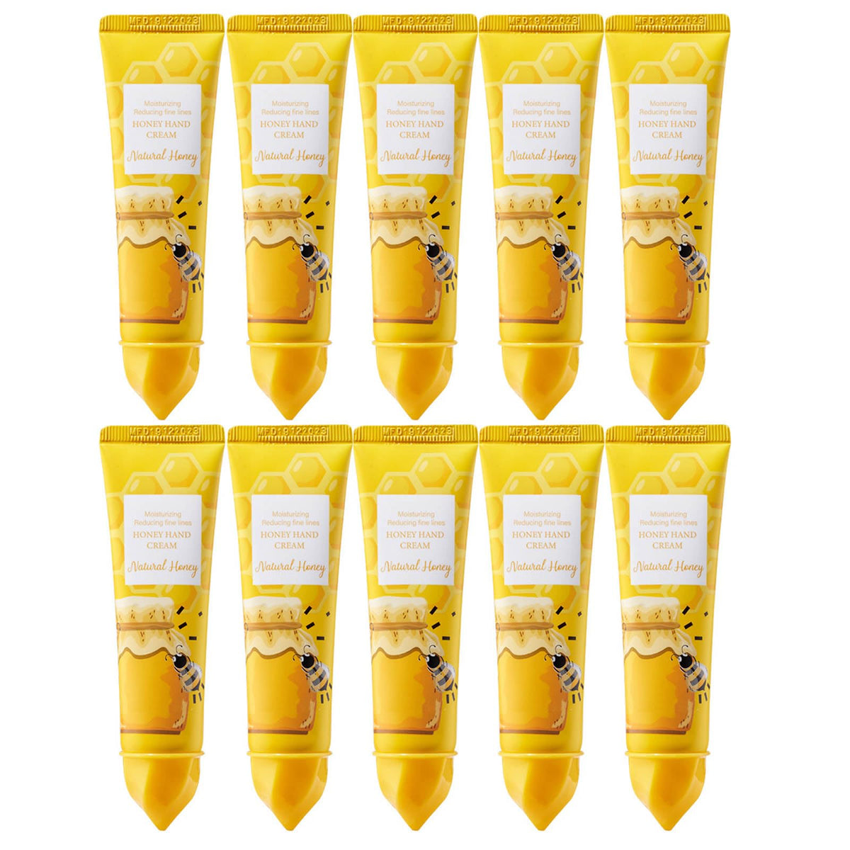 TUOSHITONG honey hand cream packaging shown as a travel-friendly 10-pack.