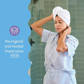 Turbie Twist travel-ready two-pack for quick drying on the go