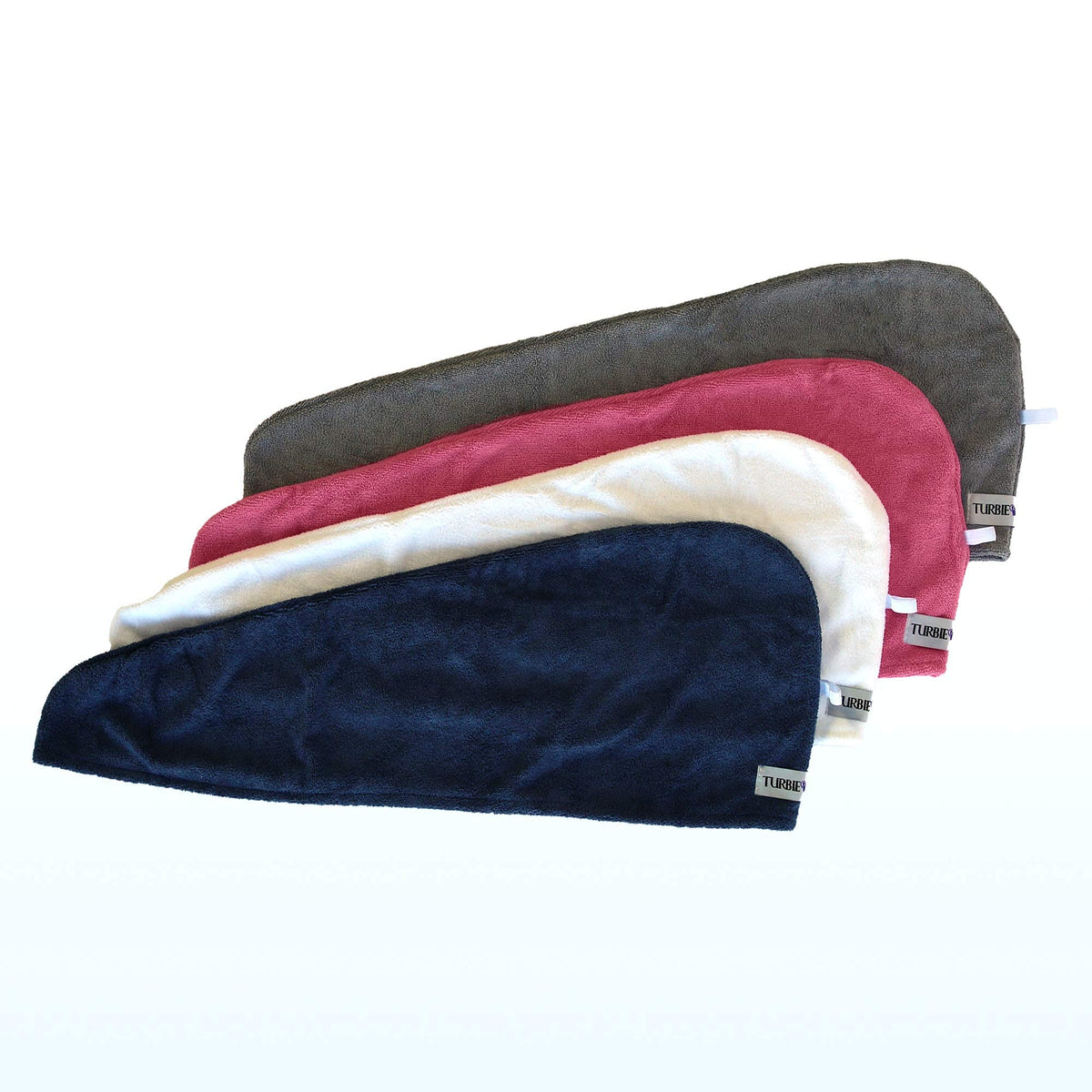 Turbie Twist quick-drying wrap reduces need for bulky blow-drying.