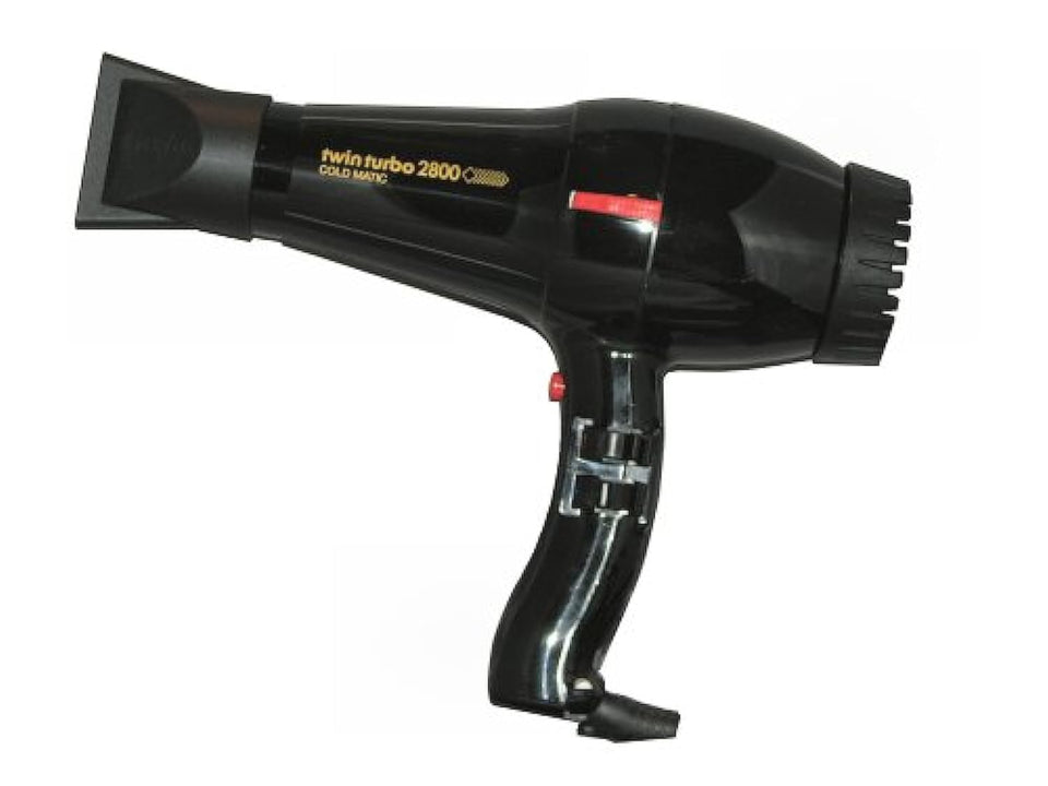 Turbo Power Twinturbo 2800 Coldmatic dryer front view for fast, salon-like drying