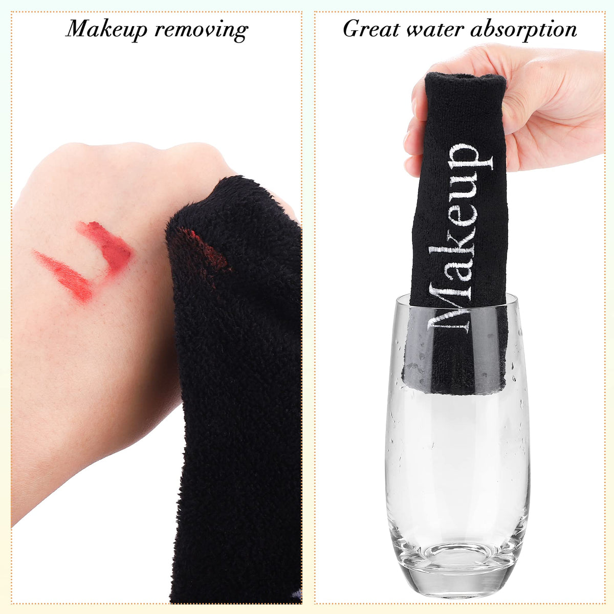 TURSTIN microfiber face towel 13x13 inches covers the full face for efficient cleansing.