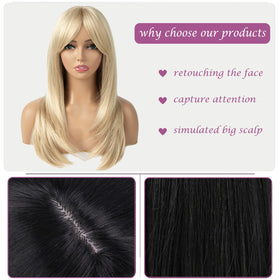 TuTive Blonde Wig side view showing soft layers for natural movement.