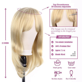 TuTive mixed blonde colors close up highlights natural depth and shine.