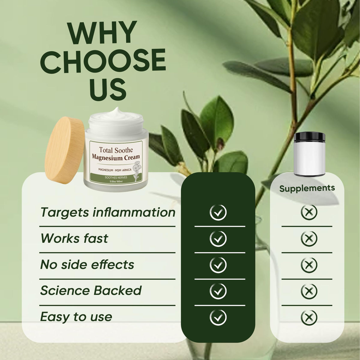 TUVAAZ Total Soothe cream texture shows light feel and quick absorption.