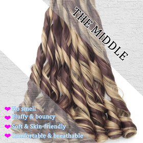 TUVOJALE French Curl Braiding Hair 24inch color options offer 31 hues to match your shade