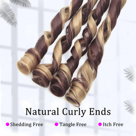 TUVOJALE French Curl Braiding Hair 24inch pre-stretched texture appears smooth and lightweight
