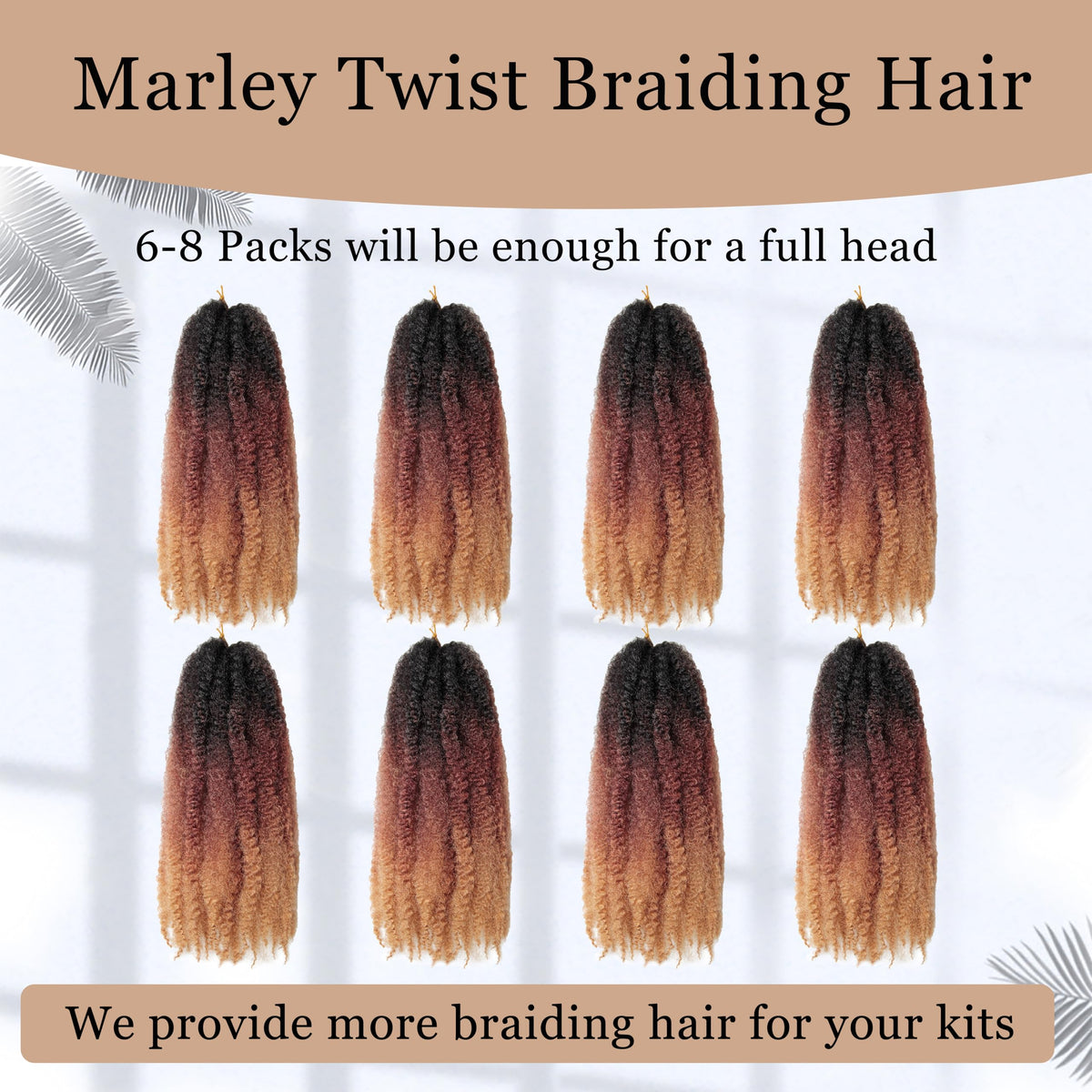 TUVOJALE Marley twist color 1B/30/27 demonstrates versatile shade mix for various looks