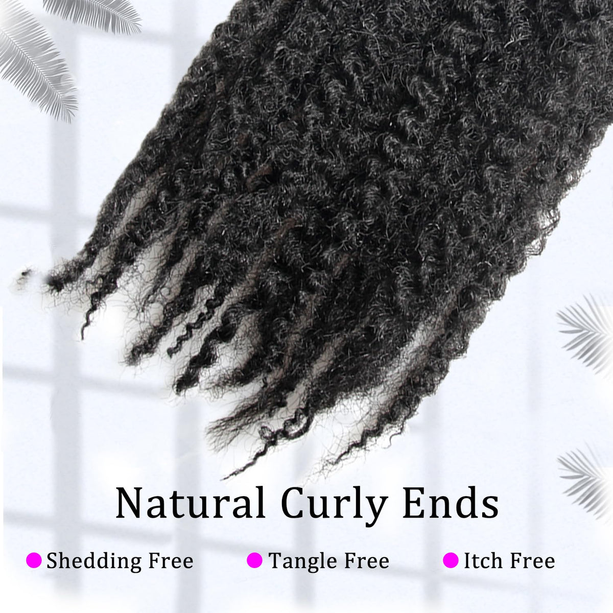 TUVOJALE Marley Twist set includes crochet hook and rings for easy styling.