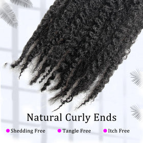 TUVOJALE Marley Twist set includes crochet hook and rings for easy styling.