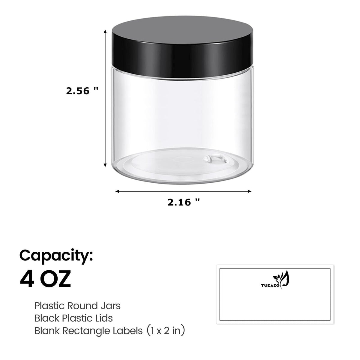 TUZAZO labels included for easy content identification