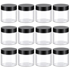Tuzazo 36-pack 2oz clear jar ideal for organizing samples and cosmetics