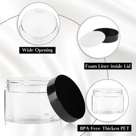 Tuzazo BPA-free PET jars designed for durable storage.