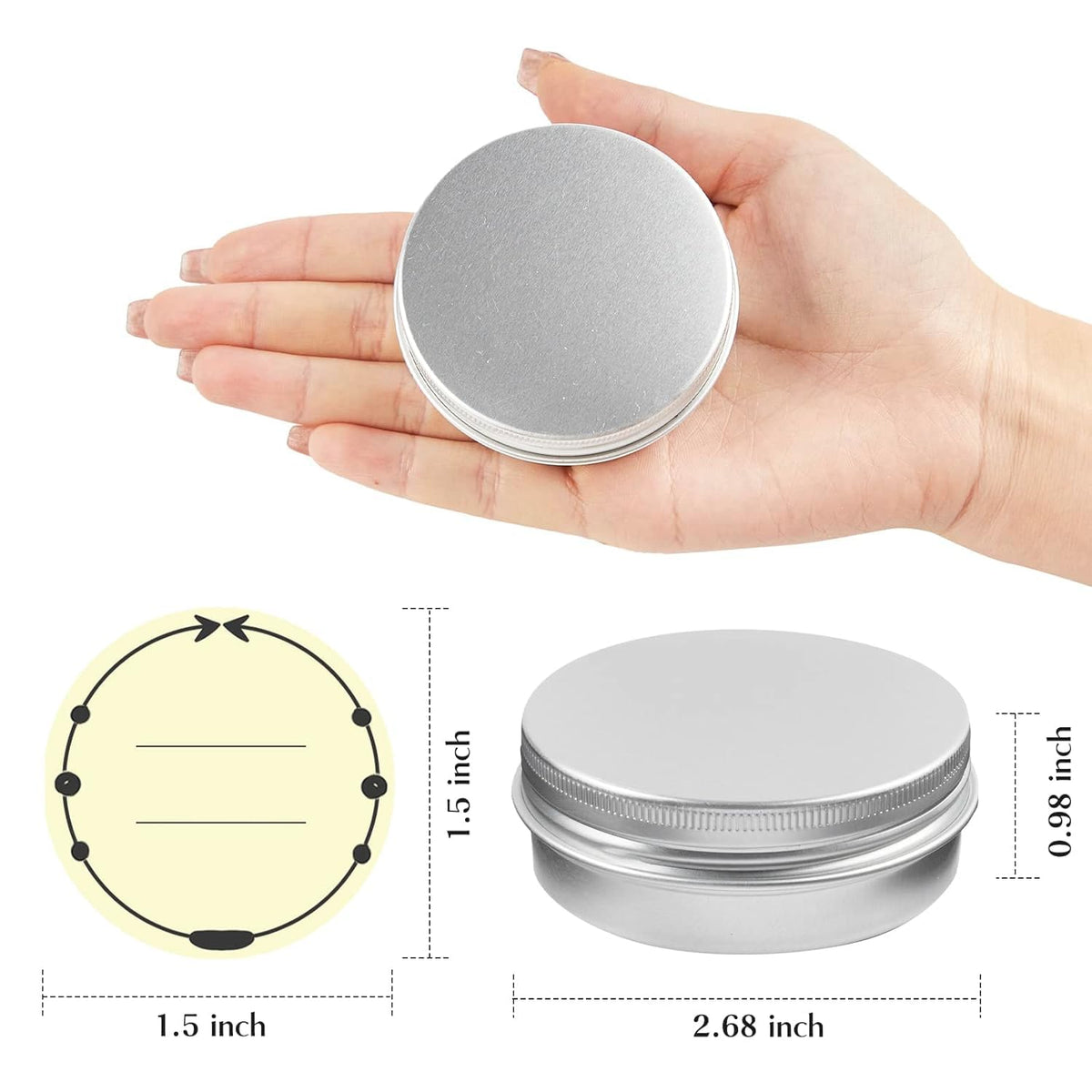 TUZAZO tin container with screw lid close-up showing tight seal.