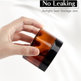 TUZAZO travel-size amber jar for on-the-go storage