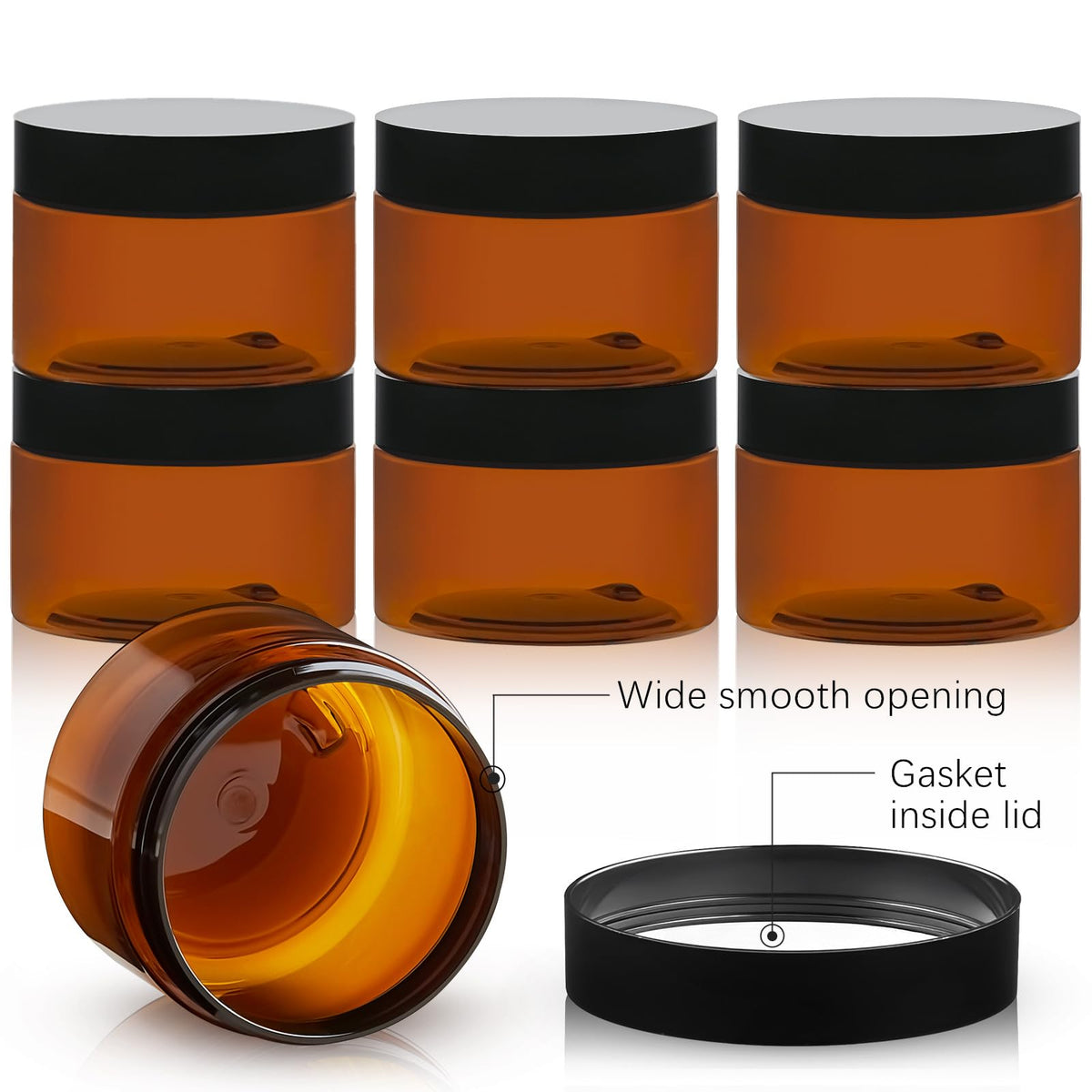 TUZAZO amber jar filters UV light to protect delicate formulas