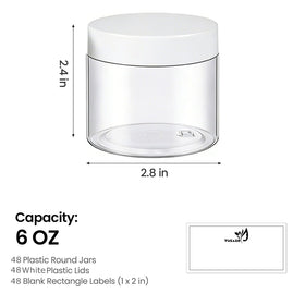 TUZAZO wide-mouth 6oz jar, easy refilling and cleaning.