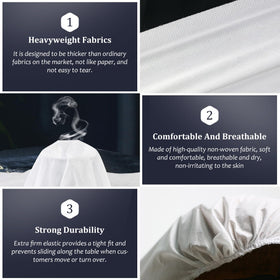 Tvvcalk breathable non-woven fabric keeps clients comfortable and cool